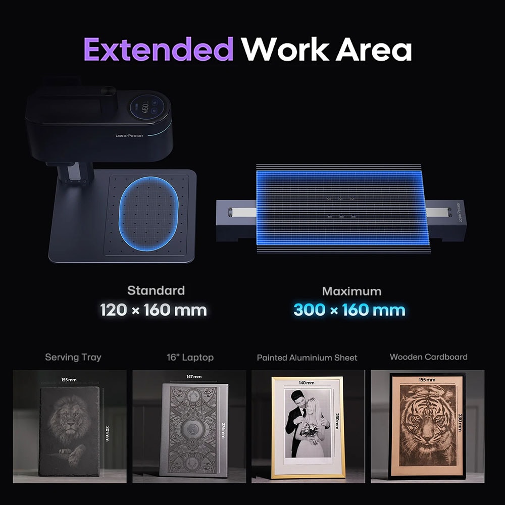 Portable Laser Engraving Machine Dual Light Laser Engraver For Metal Wood Plastic Carving All Mater 3