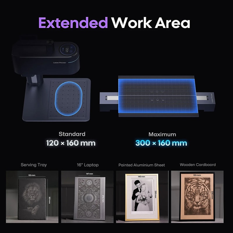 Portable Laser Engraving Machine Dual Light Laser Engraver For Metal Wood Plastic Carving All Mater 3