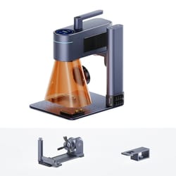 portable laser engraving machine dual light laser engraver for metal wood plastic carving all material