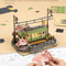 DIY 3D Puzzle Tram Sakura Journey Wooden Craft Kits with LED Light Model Building Toy for Kids Brain Teaser Gift