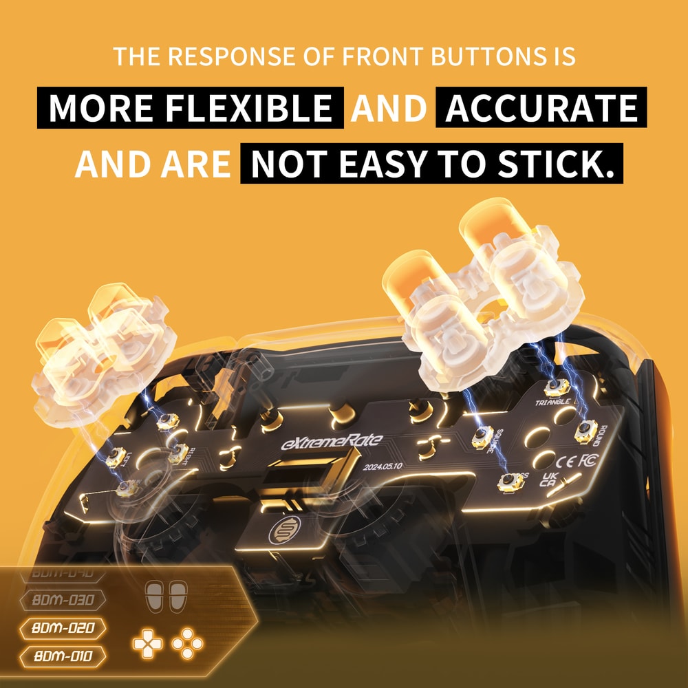 Custom Tactile Switch Dpad Action Buttons Face Clicky Kit Mouse Click Kit For PS5 Controller 2