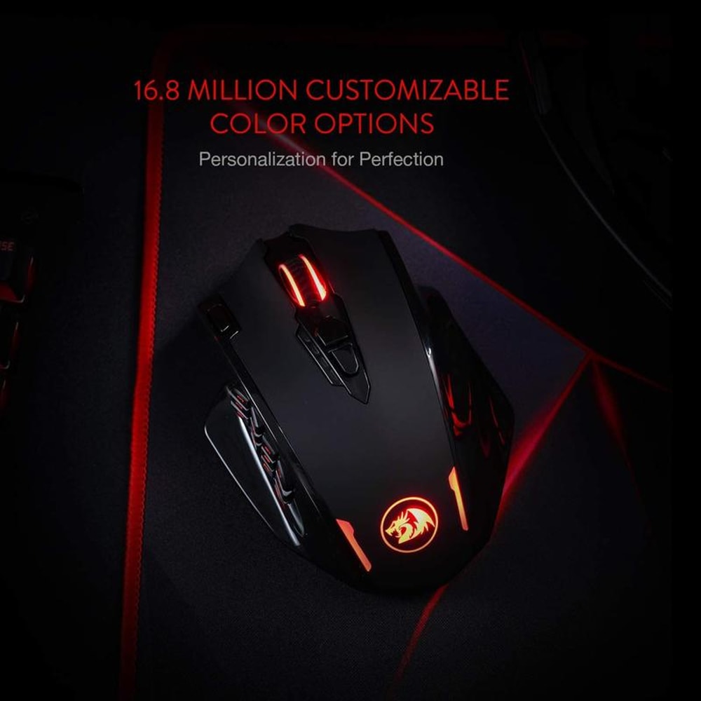Redragon DPI Gaming Mouse RGB Optical Wired Wireless Programmable Buttons 2