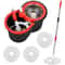 Spin Mop Set With Wring System Microfiber Heads Stainless Steel Basket Handle For Efficient Floor C 0
