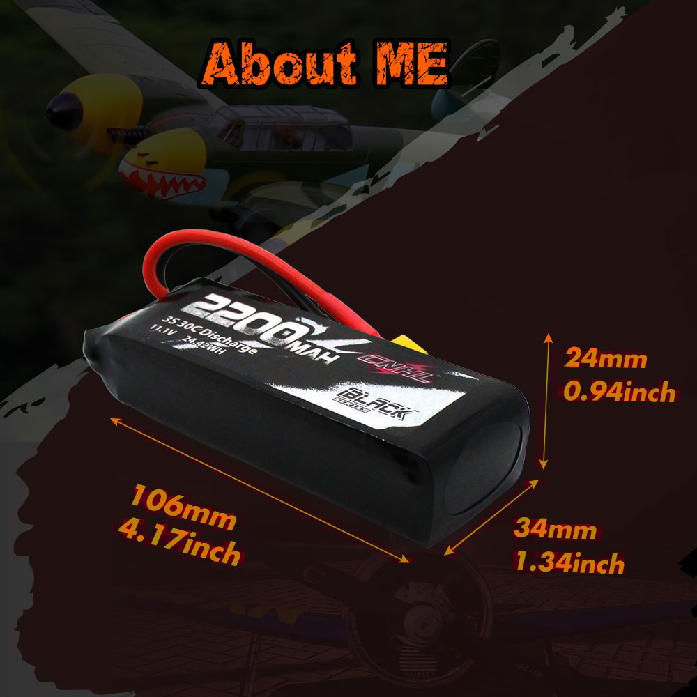 CNHL Lipo Battery With Plug For RC Quadcopter FPV Drone Car Racing 3