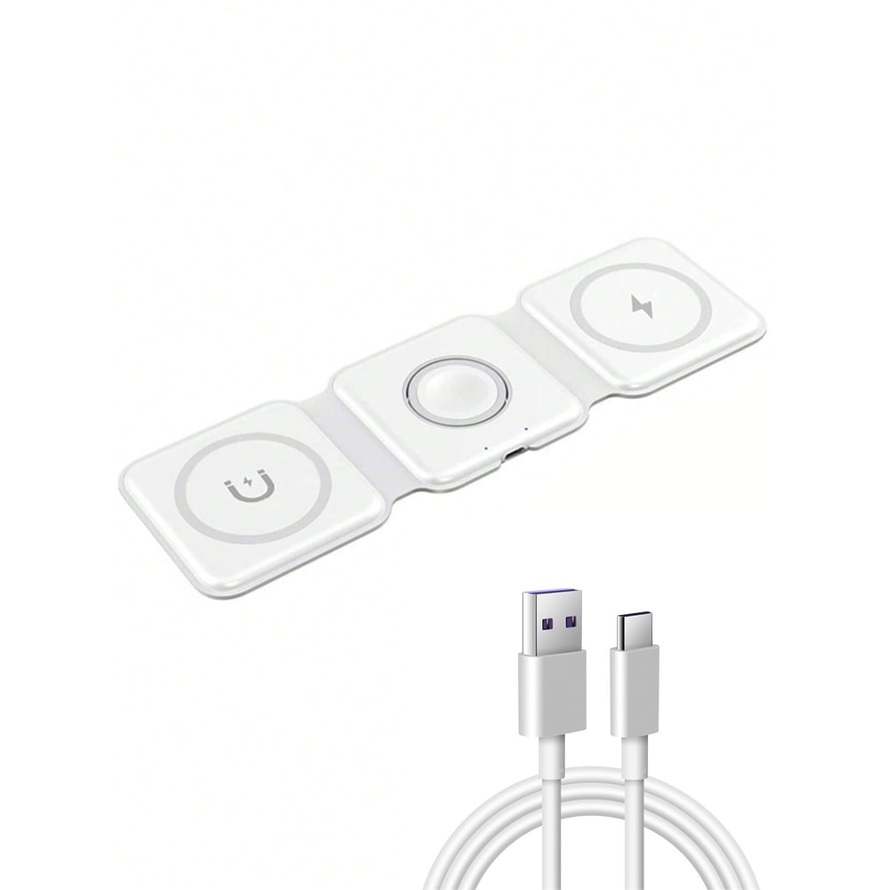 Magnetic Wireless Charger Pad Stand Fast Charging Dock Station Watch Airpods 6