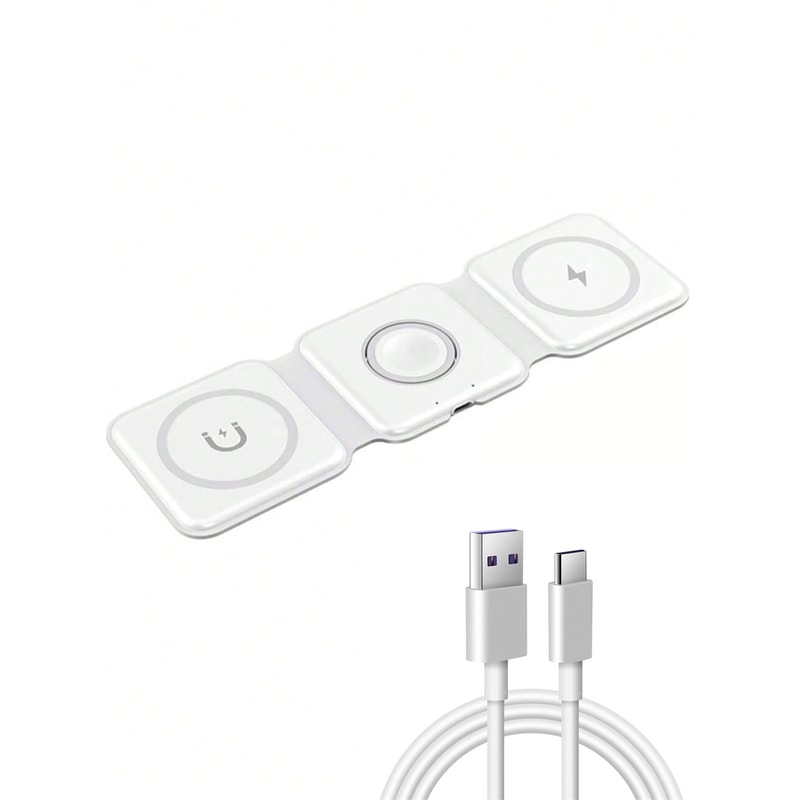 Magnetic Wireless Charger Pad Stand Fast Charging Dock Station Watch Airpods 6