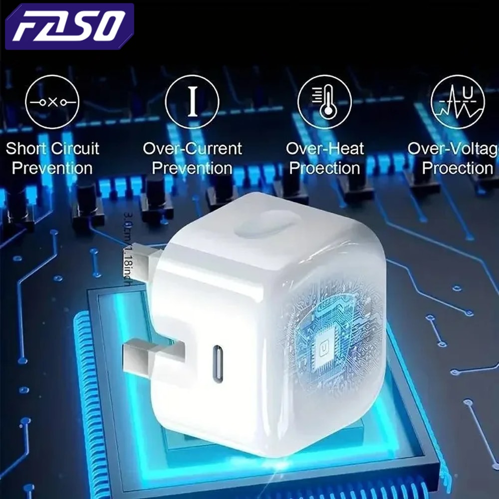 Type C Fast Charging USB C Charger Pro QC Quick Charge PD Travel Wall Charger Power Adapter 1