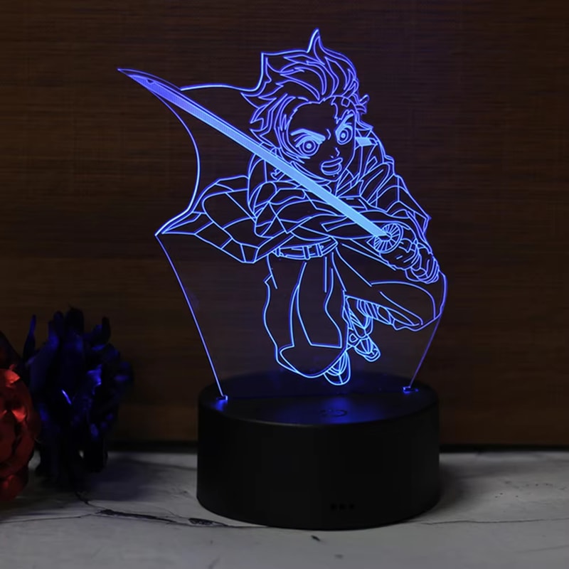 Anime Kanroji Figure 3d Light Bedroom Decor Night Light Table Lamp Birthday Gift 6