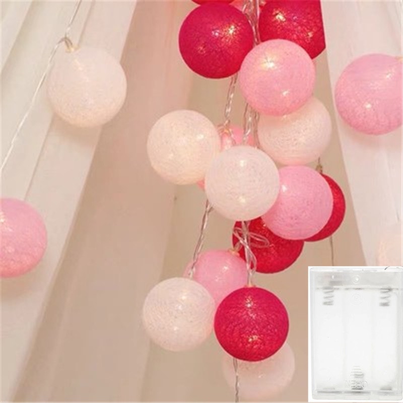 Cotton Thread Ball LED String Lights Home Decoration Lamp Party Wedding Color Light String Christma 10