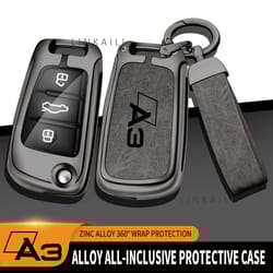 high-end leather key chain accessories, zinc alloy car keys, car key sets
