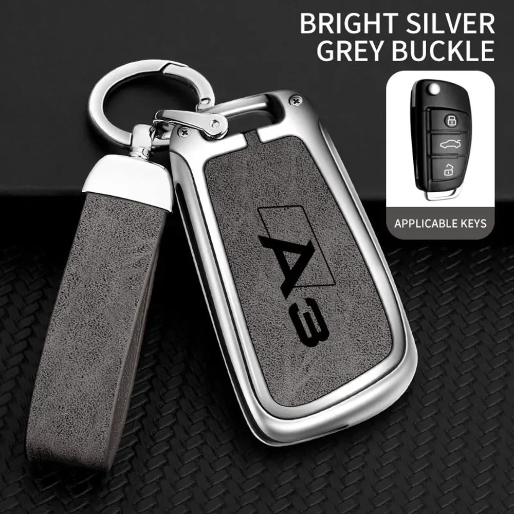 High-End Leather Key Chain Accessories, Zinc Alloy Car Keys, Car Key Sets