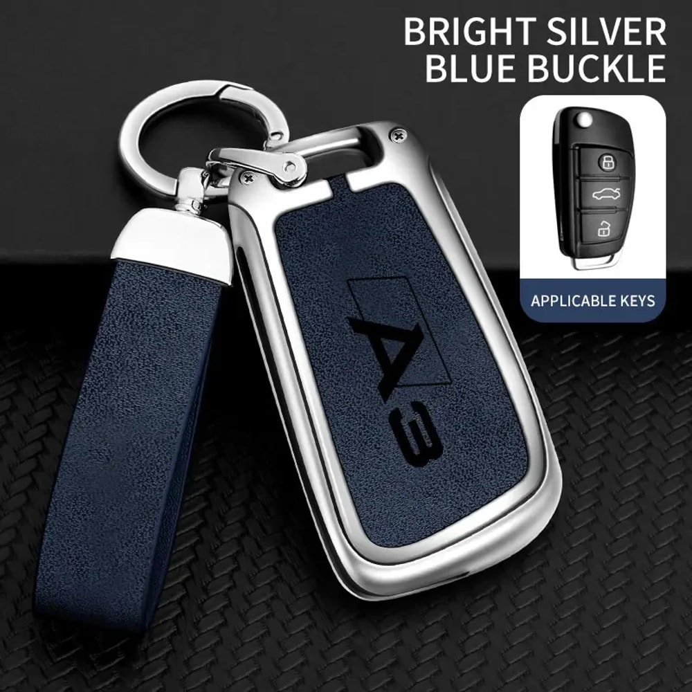 High-End Leather Key Chain Accessories, Zinc Alloy Car Keys, Car Key Sets