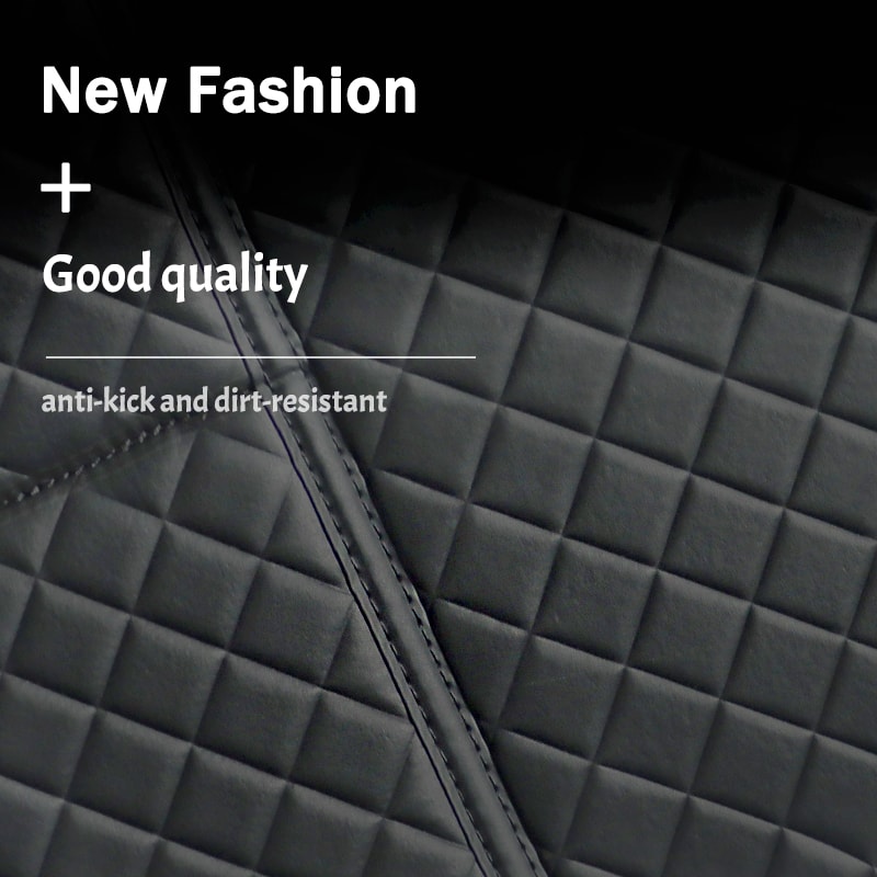 Universal Car Seat Back Leather Protector Cover Anti Kicks Pad Storage Mat Waterproof Backseat Mats 3