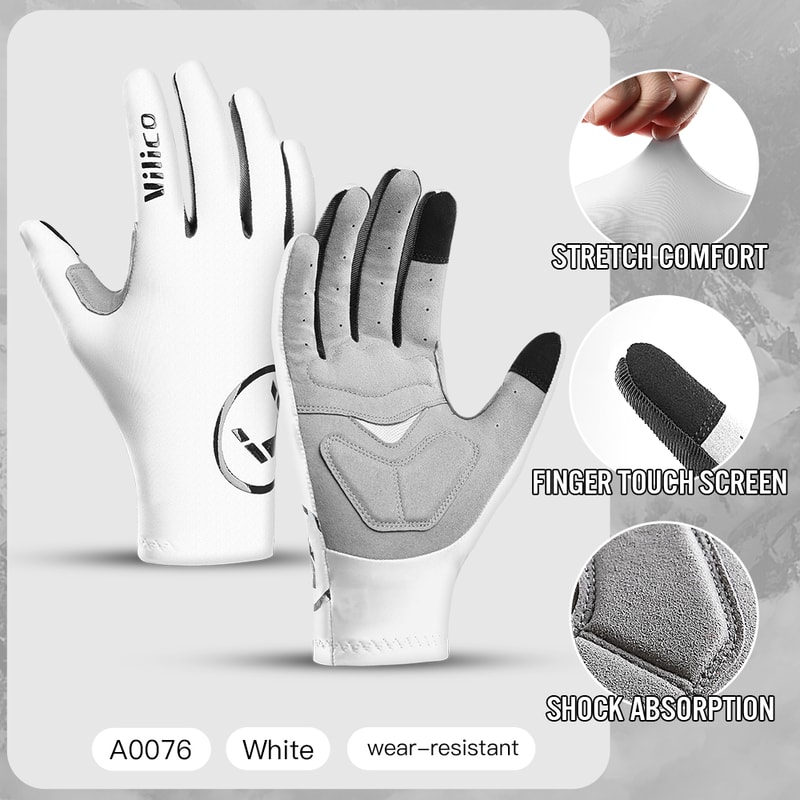 Gel Sports Cycling Gloves Touch Screen Full Fingers Half Fingers MTB Road Riding Gloves For Women M 9