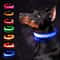 Adjustable LED Glowing Dog Collar Rechargeable Flashing Luminous AntiLost Night Light Harness For S 0