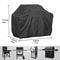 Durable BBQ Gas Grill Cover UV Protective Fits Weber CharBroil Black Furniture Cover 3