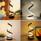 Modern LED Spiral Table Lamp Three Speed Dimming USB Power Button Switch Bedroom Decorative Light 2