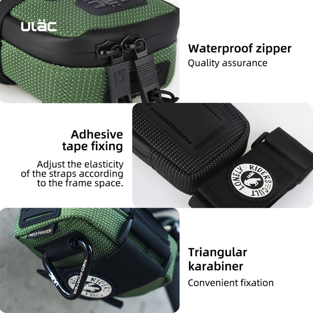 Mini Bicycle Saddle Bag Waterproof Shockproof Durable Fabric Bike Seatpost Pack MTB Tail Pouch 3