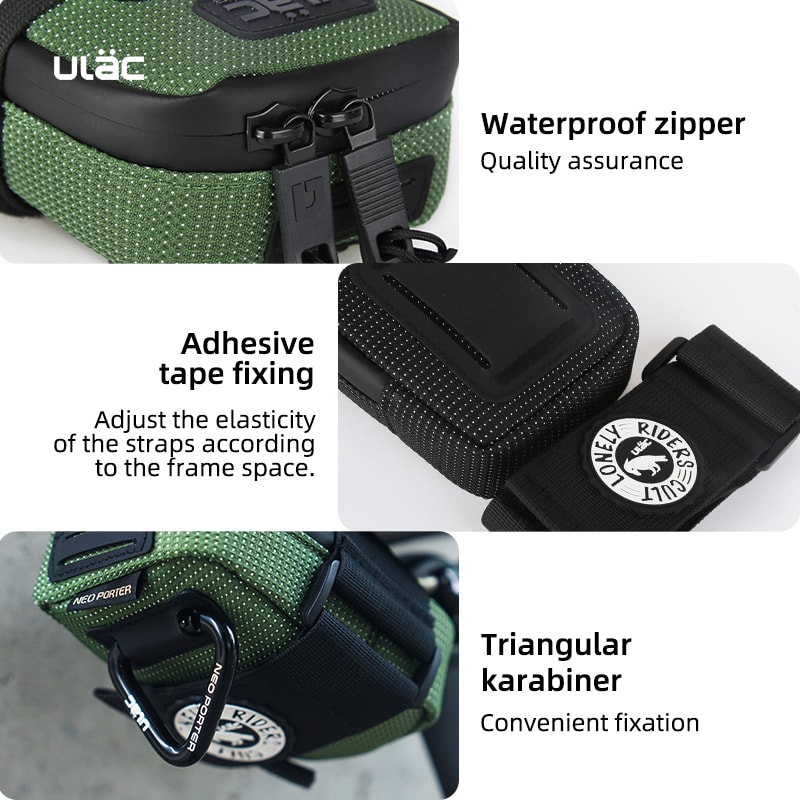 Mini Bicycle Saddle Bag Waterproof Shockproof Durable Fabric Bike Seatpost Pack MTB Tail Pouch 3