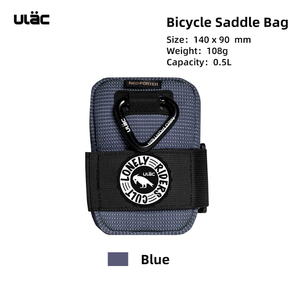 Mini Bicycle Saddle Bag Waterproof Shockproof Durable Fabric Bike Seatpost Pack MTB Tail Pouch 6