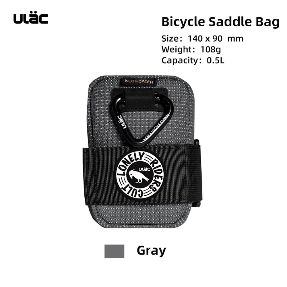 Mini Bicycle Saddle Bag Waterproof Shockproof Durable Fabric Bike Seatpost Pack MTB Tail Pouch 7