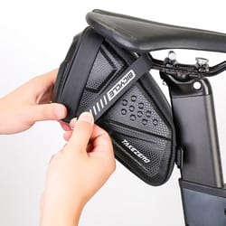 waterproof bicycle saddle bag large capacity bike seat pouch reflective rear storage