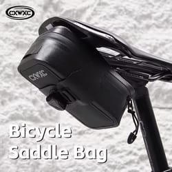 portable boa cycling bag thick hardened tpu bicycle tail bag waterproof