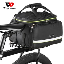 waterproof bike trunk bag mtb bicycle saddle seat carrier travel luggage panniers