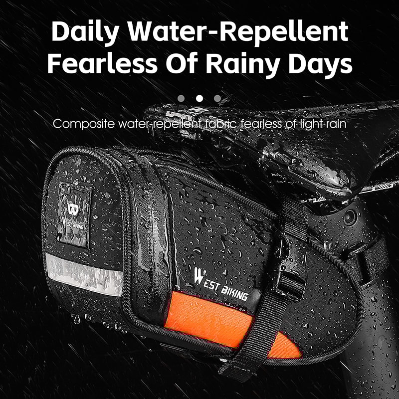 Ultralight Waterproof Bike Tail Bag Reflective Cycling Saddle Bag For MTB Road Bike Accessories 3
