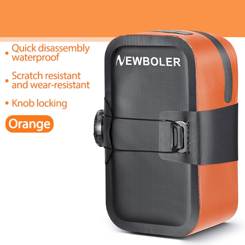 Waterproof Bicycle Saddle Bag Mini Bike Accessory WearResistant With Seamless Rotating Lacing Buckl 7