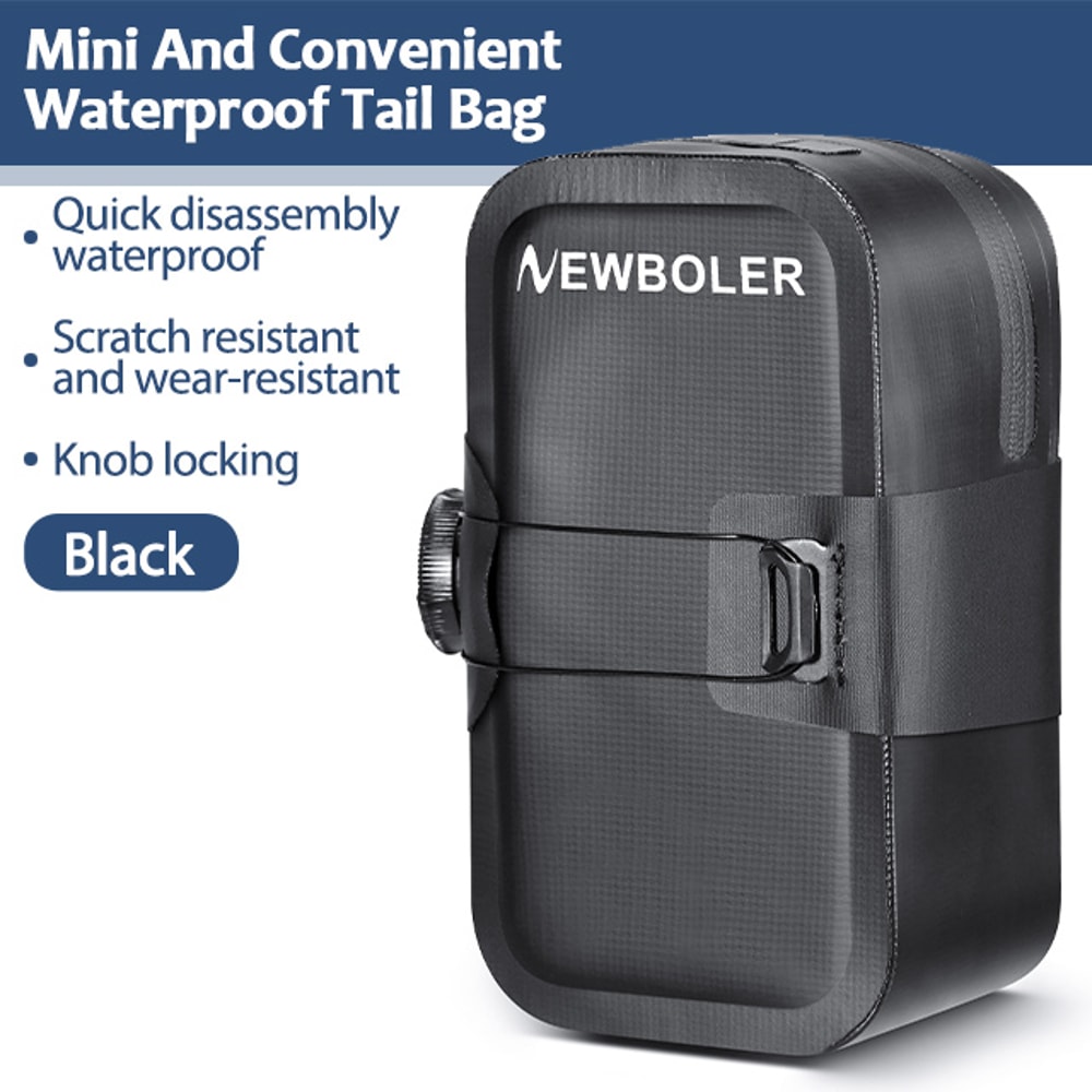 Waterproof Bicycle Saddle Bag Mini Bike Accessory WearResistant With Seamless Rotating Lacing Buckl 6