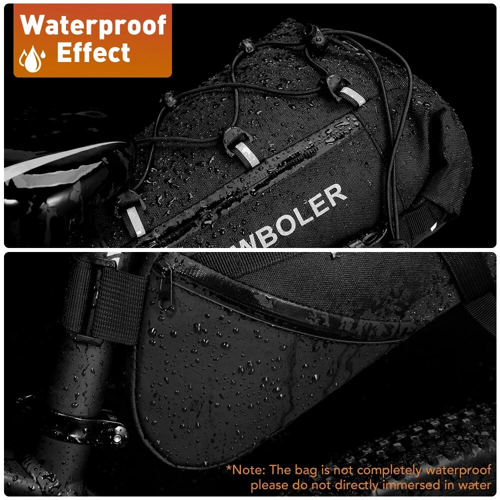 Waterproof Bike Bag Large Capacity Bicycle Saddle Bag MTB Road Trunk Foldable Tail Bag