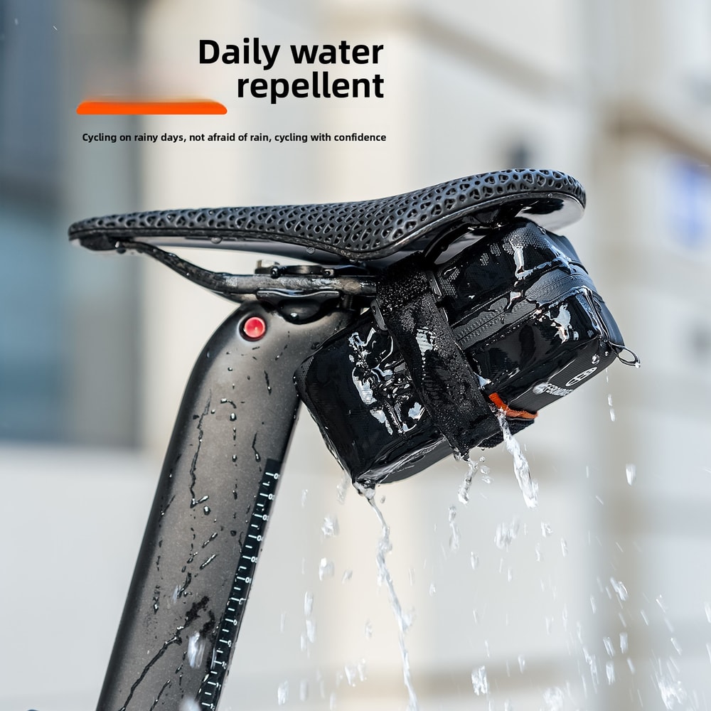 Compact Mini Bicycle Saddle Bag, Lightweight Hand Bag, Portable Cycling Seat Storage Bag for Road