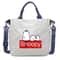 Snoopy Canvas Totes Bag Cute Cartoon Print One Shoulder Bag Large Capacity Satchel Crossbody For Gi
