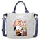 Snoopy Canvas Totes Bag Cute Cartoon Print One Shoulder Bag Large Capacity Satchel Crossbody For Gi