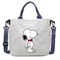 Snoopy Canvas Totes Bag Cute Cartoon Print One Shoulder Bag Large Capacity Satchel Crossbody For Gi