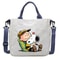 Snoopy Canvas Totes Bag Cute Cartoon Print One Shoulder Bag Large Capacity Satchel Crossbody For Gi