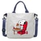Snoopy Canvas Totes Bag Cute Cartoon Print One Shoulder Bag Large Capacity Satchel Crossbody For Gi