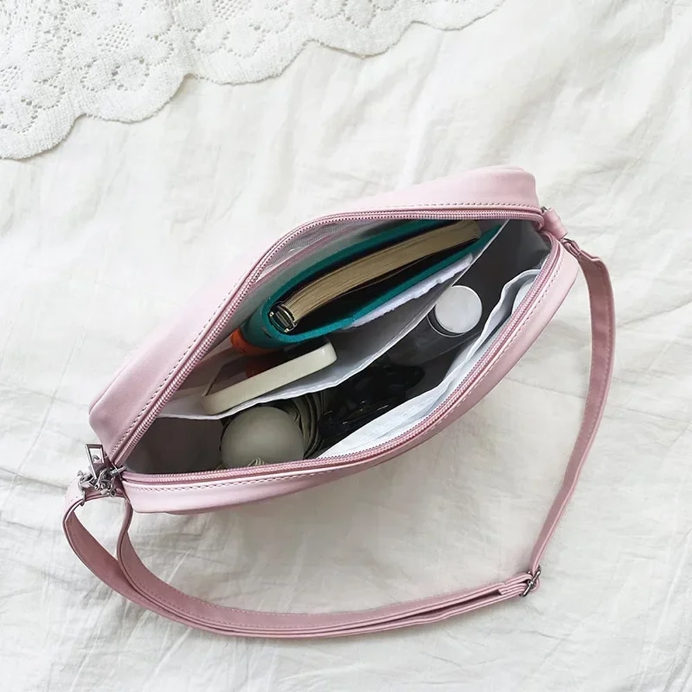 Cute Crossbody Bag Transparent Messenger Bag Female Fashion Satchels Shoulder Bags 4