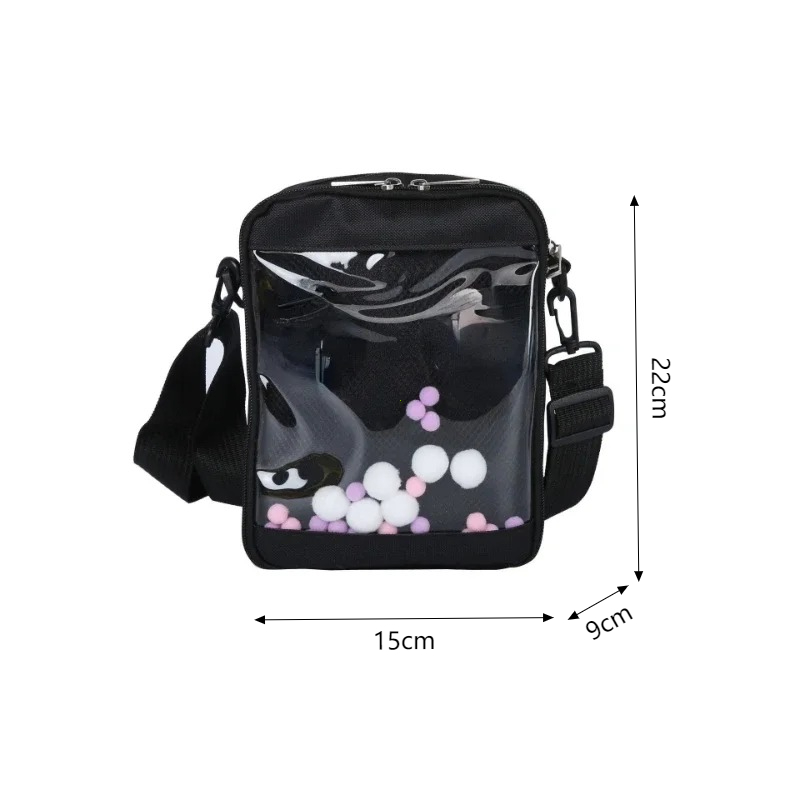 Cute Crossbody Bag Transparent Messenger Bag Female Fashion Satchels Shoulder Bags 6