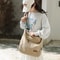 Large Canvas Messenger Bags For Students Women Men Shoulder Crossbody Bag Satchels Female Handbag 2