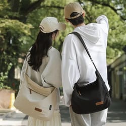 large canvas messenger bags for students women men shoulder crossbody bag satchels female handbag