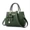 Large Capacity Fashion Solid Color One Shoulder Bag with Bow, Portable Bandolera Casual Satchel Cross-body Handbag
