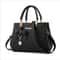Large Capacity Fashion Solid Color One Shoulder Bag with Bow, Portable Bandolera Casual Satchel Cross-body Handbag