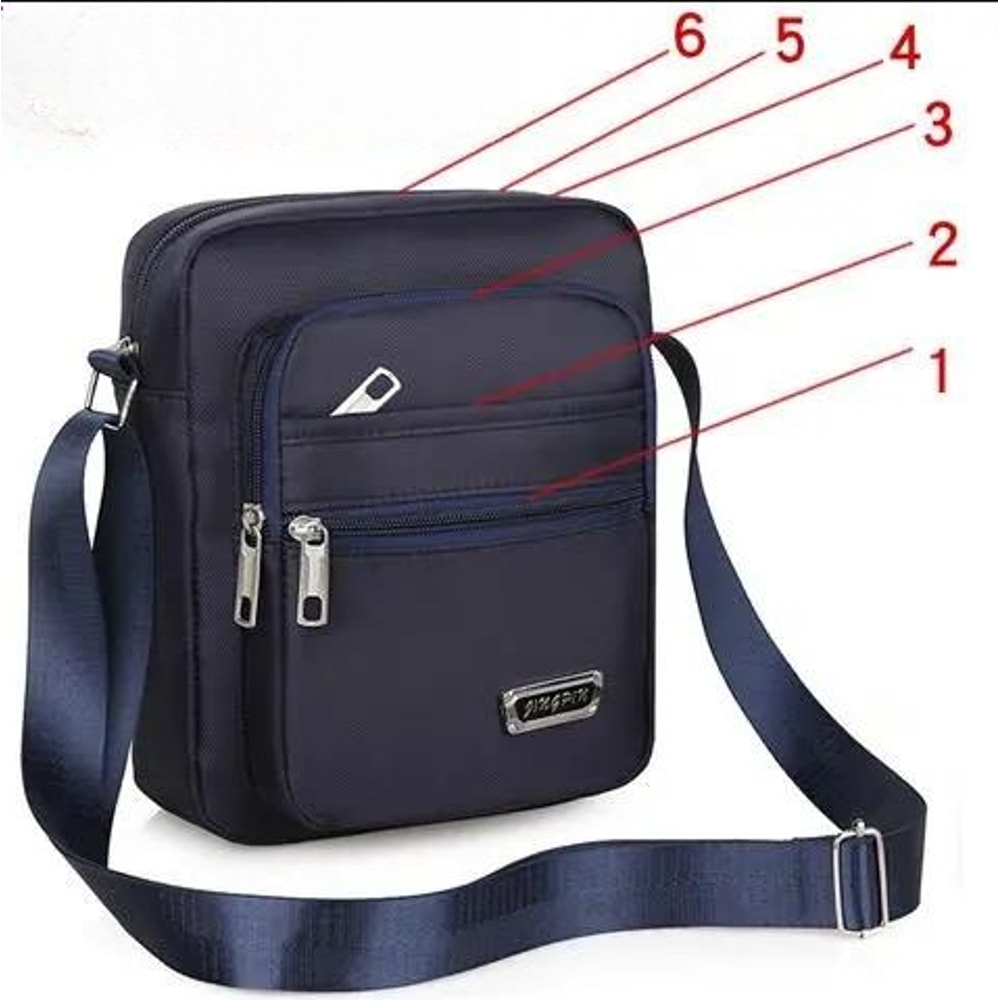 Waterproof Nylon Crossbody Bag Large Satchel Messenger Shoulder Bags For Men Casual Travel Handbags 0