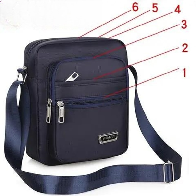 Waterproof Nylon Crossbody Bag Large Satchel Messenger Shoulder Bags For Men Casual Travel Handbags 0