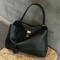 Trendy Luxury Women Messenger Bags Soft Leather Brown Suede Hand Held Totes With Gold Buckle Should 4