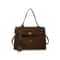 Trendy Luxury Women Messenger Bags Soft Leather Brown Suede Hand Held Totes With Gold Buckle Should 7