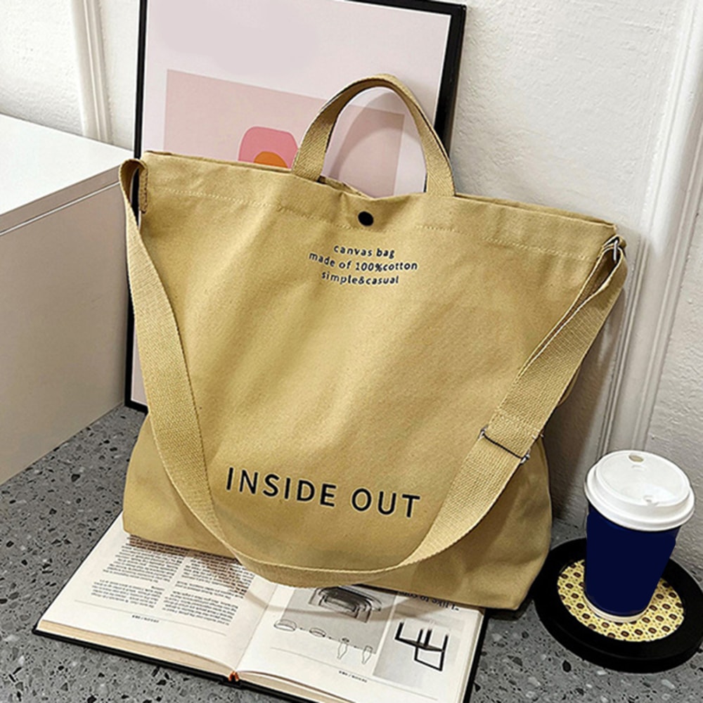 Wash Canvas Crossbody Bag High Quality Canvas Handbag Simple Men And Women Satchel Arts Students 5