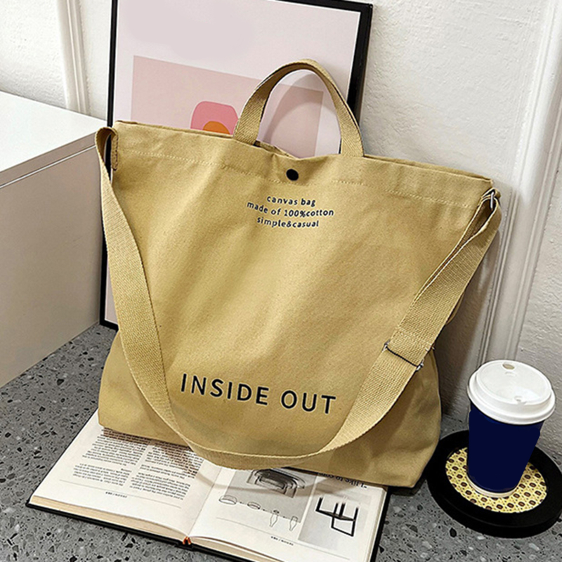 Wash Canvas Crossbody Bag High Quality Canvas Handbag Simple Men And Women Satchel Arts Students 5